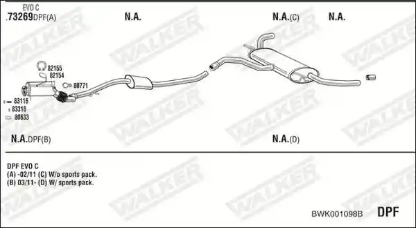 WALKER BWK001098B