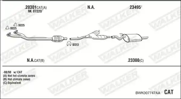 WALKER BWK007747AA