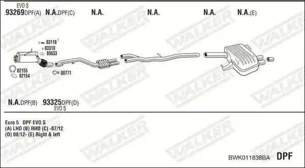 WALKER BWK011838BA