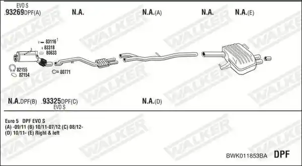 WALKER BWK011853BA