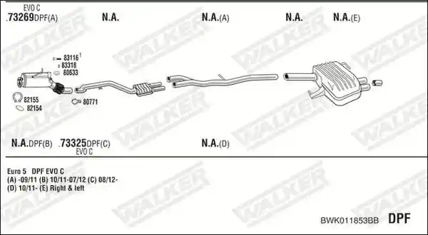 WALKER BWK011853BB