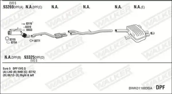 WALKER BWK011883BA