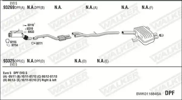 WALKER BWK011884BA
