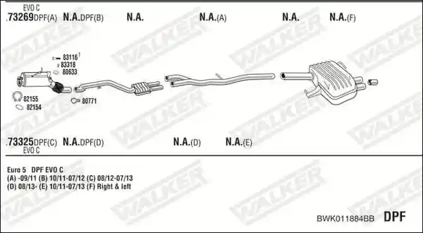 WALKER BWK011884BB