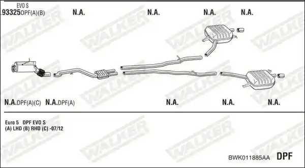 WALKER BWK011885AA