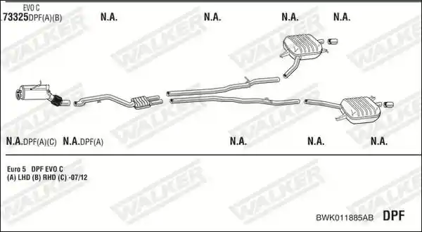 WALKER BWK011885AB