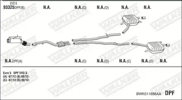 WALKER BWK011886AA