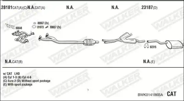 WALKER BWK014186BA