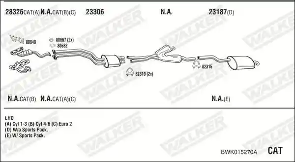 WALKER BWK015270A