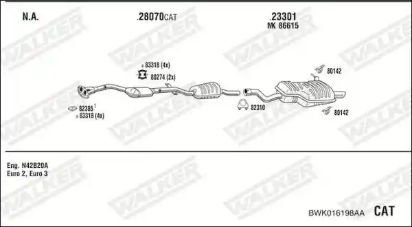 WALKER BWK016198AA