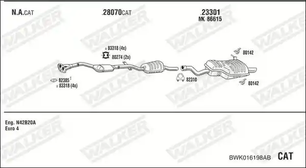 WALKER BWK016198AB