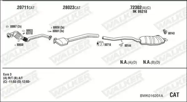 WALKER BWK016201A