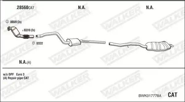 WALKER BWK017778A