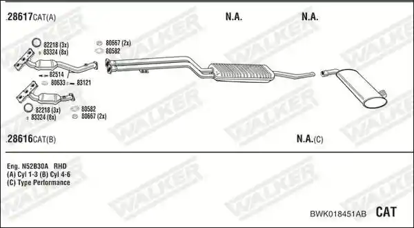 WALKER BWK018451AB