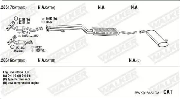 WALKER BWK018451DA