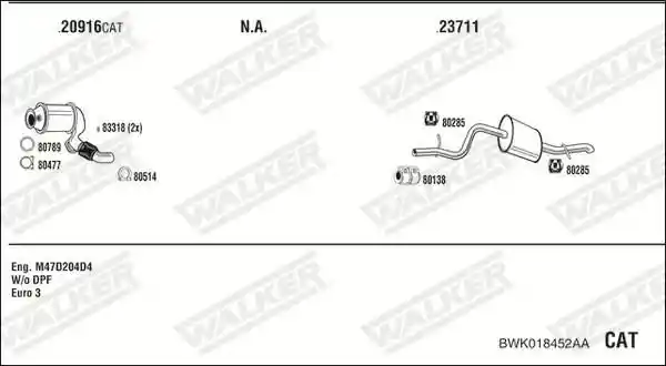 WALKER BWK018452AA