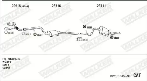 WALKER BWK018452AB