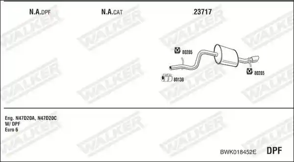 WALKER BWK018452E