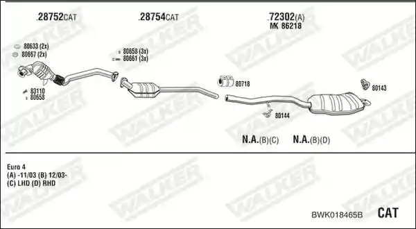 WALKER BWK018465B