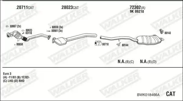 WALKER BWK018466A