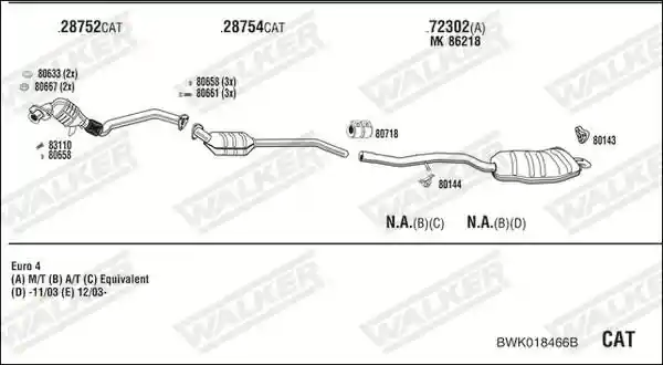 WALKER BWK018466B