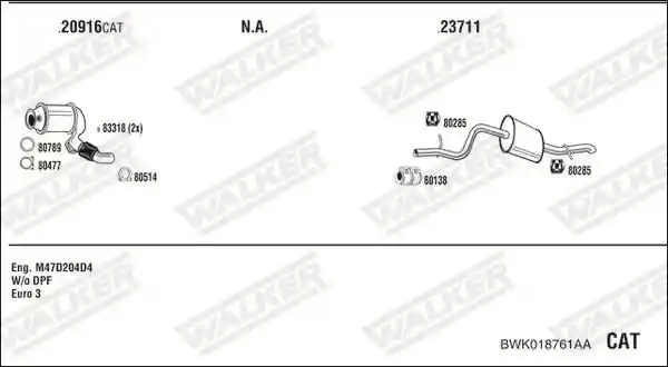 WALKER BWK018761AA