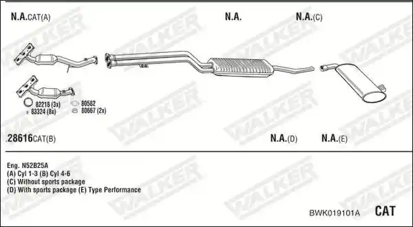 WALKER BWK019101A