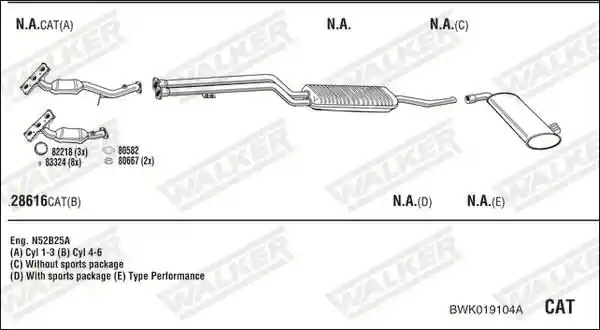 WALKER BWK019104A