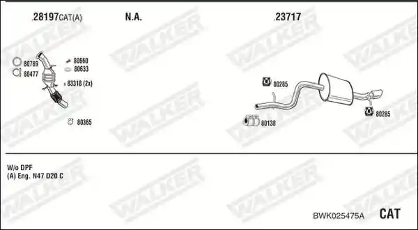 WALKER BWK025475A