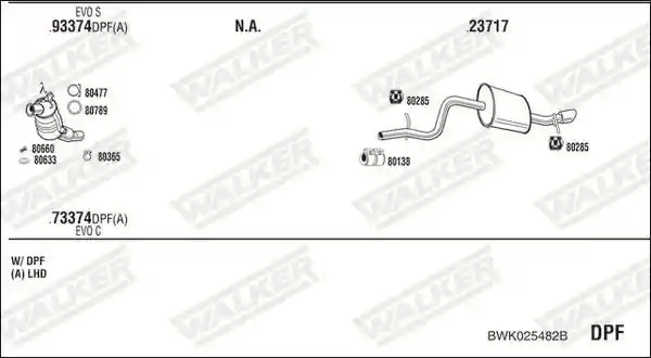 WALKER BWK025482B