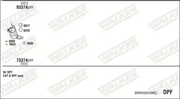 WALKER BWK025490C