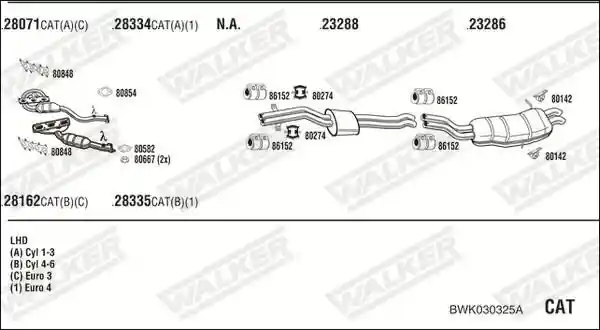 WALKER BWK030325A