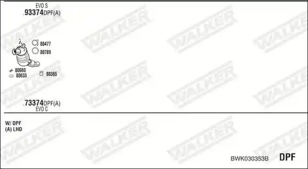 WALKER BWK030353B