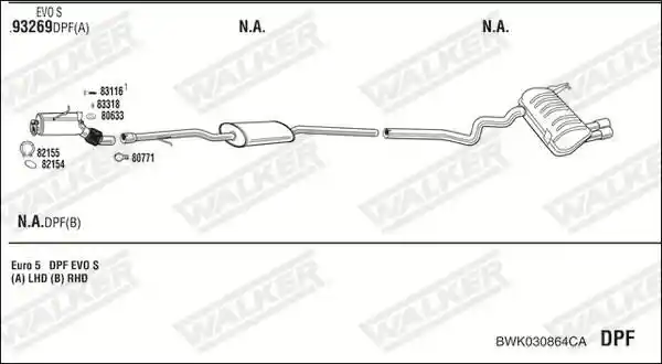 WALKER BWK030864CA