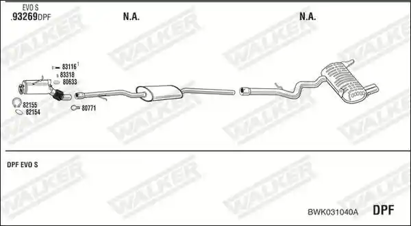 WALKER BWK031040A