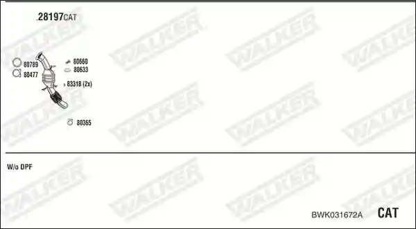 WALKER BWK031672A