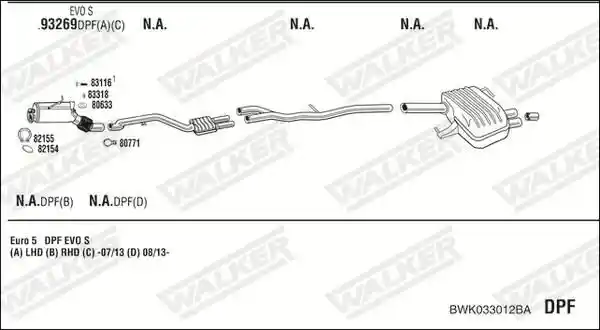 WALKER BWK033012BA