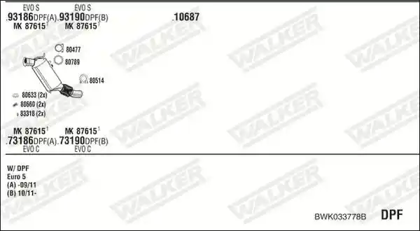WALKER BWK033778B