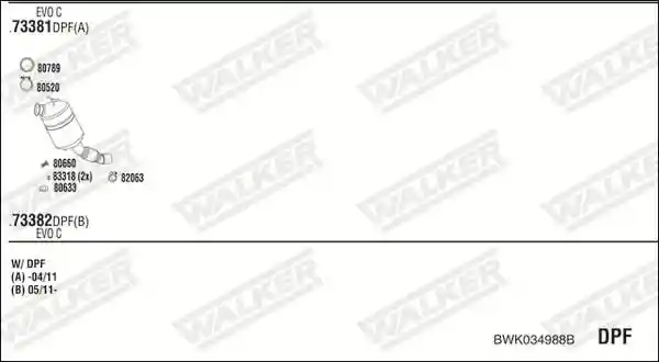 WALKER BWK034988B