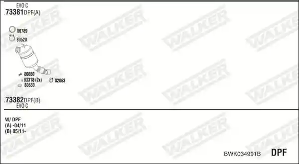 WALKER BWK034991B