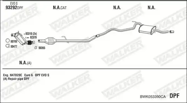 WALKER BWK053390CA