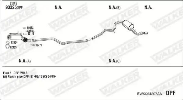 WALKER BWK054207AA