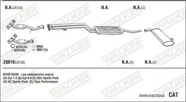 WALKER BWK058233AA