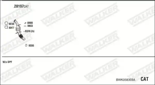 WALKER BWK058303A