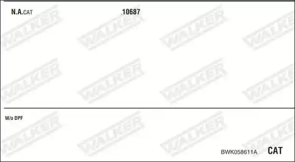 WALKER BWK058611A