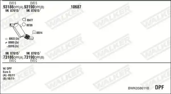 WALKER BWK058611B