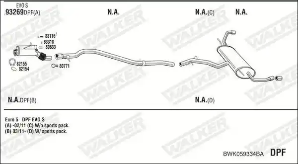 WALKER BWK059334BA