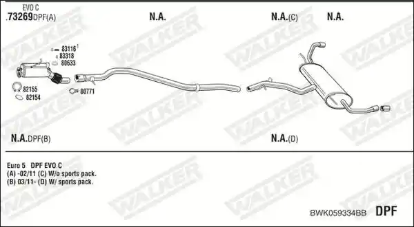 WALKER BWK059334BB