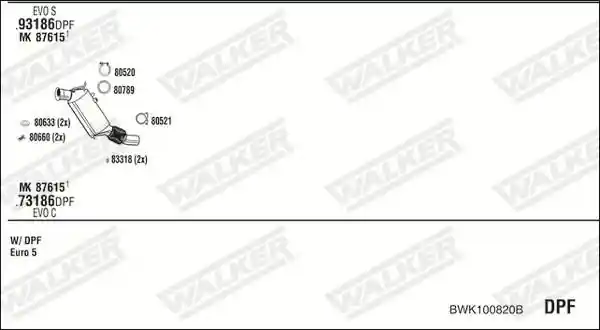 WALKER BWK100820B