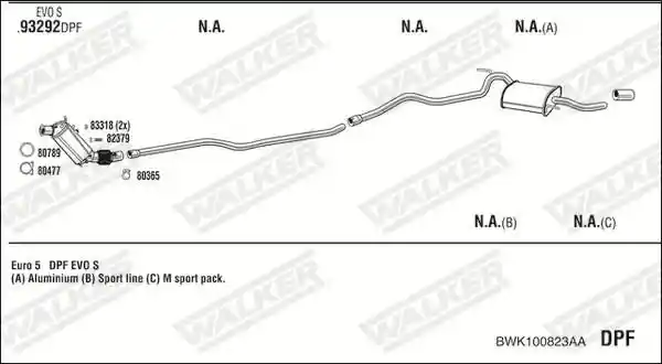 WALKER BWK100823AA